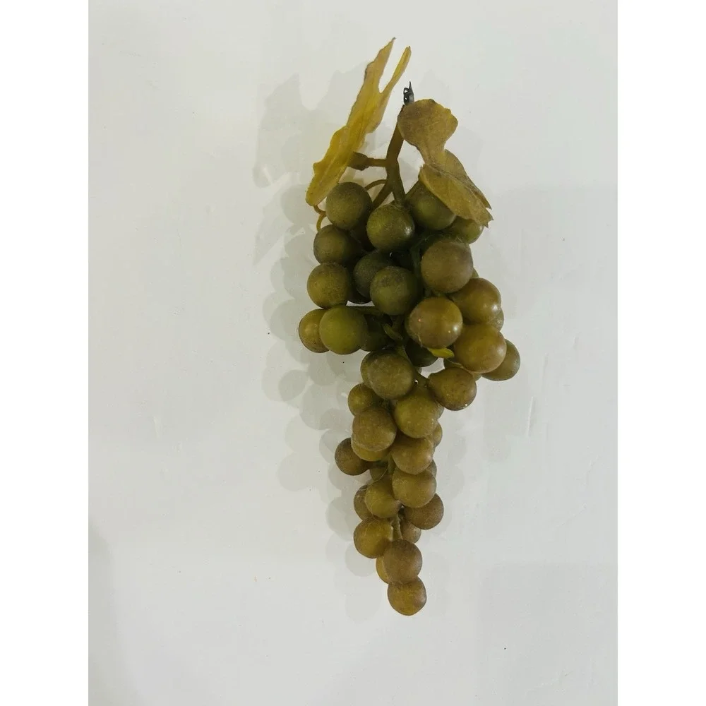 Lot Of 3 Vintage Faux Grapes‎ Realistic Decorative Fruit Rubber Plastic Decor